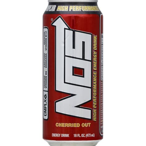 NOS Energy Drink, High Performance, Cherried Out